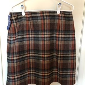 NEW Pendelton Wool Plaid Skirt